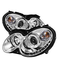 Spyder Mercedes Benz CLK 03-09 Projector Halogen Model- LED Halo DRL Chrm PRO-YD-MBCLK03-DRL-C buy in USA