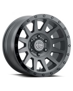 ICON Compression 18x9 6x5.5 0mm Offset 5in BS 106.1mm Bore Double Black Wheel buy in USA