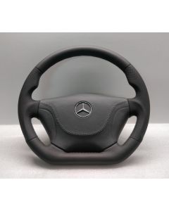 MERCEDES VITO W638 LEATHER STEERING WHEEL FLAT BOTTOM 1997-2003 CUSTOM buy in USA