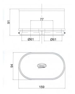 BMC Twin Air Carburetor Filter - 61mm x 2 ID / 74mm H buy in USA