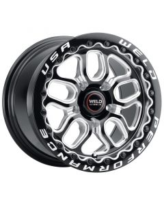 Weld Racing 15x10 Laguna Bead Lock 5x120 ET46 BS7.25 Gloss BLK MIL DIA 78.1 buy in USA