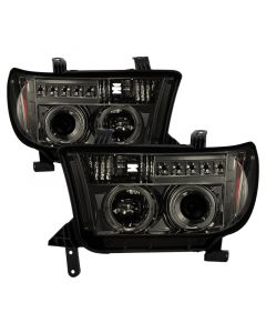 Spyder Toyota Tundra 07-13 Projector Headlights LED Halo LED Smke PRO-YD-TTU07-HL-SM buy in USA