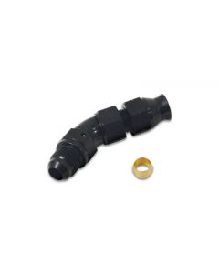 Vibrant 45 Degree 3/8in Tube to Male -6AN Flare Adapter w/ Olive Inserts buy in USA