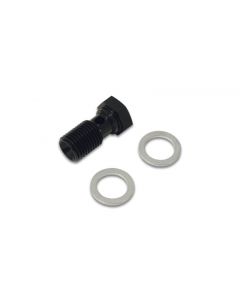 Vibrant Aluminum Banjo Bolt w/2 Washers Male 16mm x 1.5 Bolt, 24mm long bolt - Anodized Black buy in USA