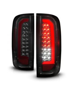 ANZO 15-21 GMC Canyon Full LED Tail Lights w/ Red Lightbar Black Housing Smoke Lens buy in USA