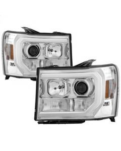 Spyder GMC Sierra 1500/2500/3500 07-13 V2 Projector Headlights - Chrome PRO-YD-GS07V2-LBDRL-C buy in USA