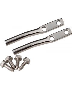 Kentrol 97-06 Jeep Wrangler TJ Door Strap Pins Pair - Polished Silver buy in USA