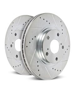 Power Stop Jeep Wrangler BBK Front Drilled & Slotted Rotor - Pair buy in USA