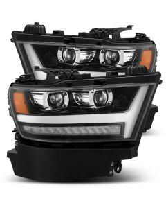 AlphaRex 19-20 Ram 1500HD PRO-Series Proj Headlights Plnk Style Jet Blk w/Activ Light/Seq Signal/DRL buy in USA