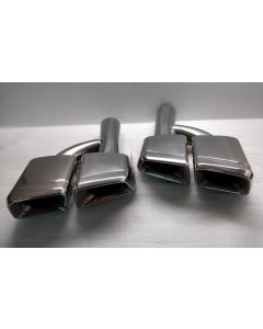 EXHAUST MUFFLER TIPS QUAD S65 S63 E63 MERCEDES AMG W221 W212 W205 R231 W218 buy in USA