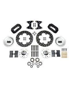 Wilwood Forged Dynalite Front Drag Kit Drilled Rotor 71-80 Pinto/Mustang II Disc & Drum buy in USA