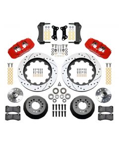 Wilwood AERO6 Front Hub Kit 15.00 Drilled Red 67-69 Camaro 64-72 Nova Chevelle buy in USA