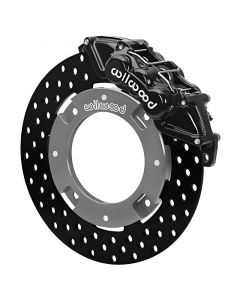 Wilwood 17-21 Can-Am X3RS Black 6-Piston Front Kit 11.25in - Drilled Rotors buy in USA