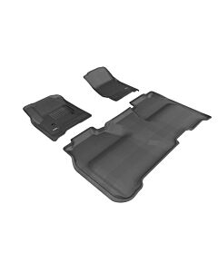 3D MAXpider 2014-2019 Chevrolet Silverado Crew Cab Kagu 1st & 2nd Row Floormats - Black buy in USA