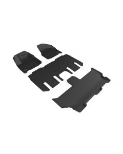 3D MAXpider 2017-2020 Chrysler Pacifica/Voyager Kagu 1st/2nd/3rd Row Floormat - Black buy in USA