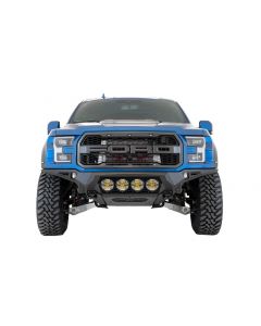 Addictive Desert Designs 17-20 Ford F-150 Raptor Bomber Front Bumper w/ 4 Rigid 360 6in Round Mounts buy in USA