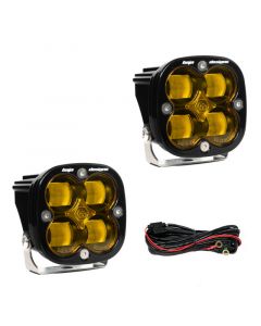 Baja Designs Squadron SAE LED Auxiliary Light Pod Pair - Amber buy in USA