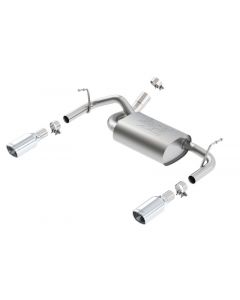 Borla 12-14 Jeep Wrangler JK 2Dr & 4Dr Rear Section ATAK Single Sqaure Rolled Angle-Cut Exit Exhaust buy in USA