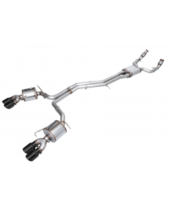 AWE Tuning 19-23 Audi C8 S6/S7 2.9T V6 AWD Touring Edition Exhaust - Diamond Black Tips buy in USA