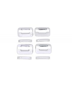 AVS 04-14 Ford F-150 (No Keypad/Passenger Keyhole) Door Handle Covers (4 Door) 8pc Set - Chrome buy in USA