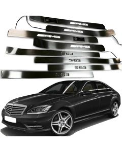 W221 S63 S65 S500 S550 S600 Mercedes-Benz AMG S Class Entrance mouldings LED Illuminated Door Sills Interior Trims buy in USA