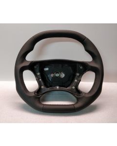 MERCEDES SL R230 W209 AMG STEERING WHEEL FLAT LEATHER BLACK CLK buy in USA