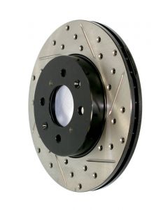 StopTech 2013+ BMW F30 3-Series Left Slotted & Drilled Sport Brake Rotor - Rear buy in USA