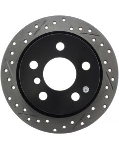 StopTech 14-15 Mini Cooper Base Slotted & Drilled Rear Right Rotor buy in USA