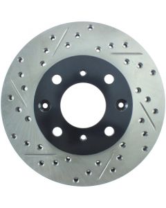 StopTech 96-00 Honda Civic DX/HX Coupe/90-00 Civic DX/LX Sedan Slotted & Drilled Right Front Rotor buy in USA