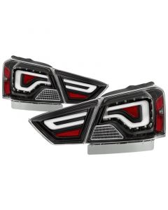 xTune 14-18 Chevy Impala (Excl 14-16 Limited) LED Tail Lights - Black (ALT-JH-CIM14-LBLED-BK) buy in USA