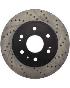 StopTech 05-10 GMC Sierra 1500 (w Rear Drum) / 07-09 GMC Yukon Front Right Slotted & Drilled Rotor buy in USA