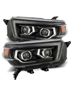 AlphaRex 10-13 Toyota 4Runner PRO-Series Projector Headlights Plank Style Black w/Seq Signal/DRL buy in USA