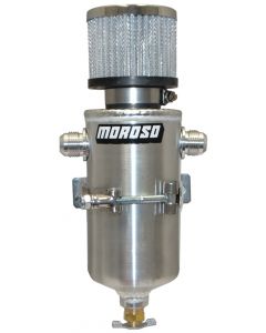 Moroso Breather Tank/Catch Can - Two -10An Male Fittings - Aluminum buy in USA