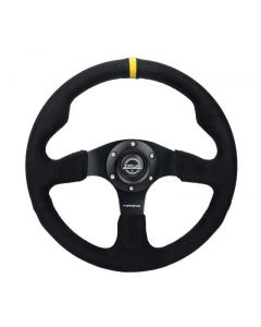 NRG Reinforced Steering Wheel (320mm) Alcantara Steering Wheel w/ Black Stitching buy in USA