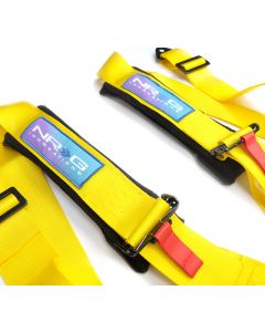 NRG 5PT 3in. Seat Belt Harness / Cam Lock - Yellow buy in USA