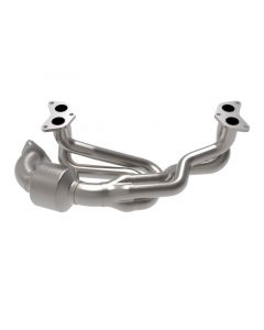 aFe Twisted Steel 304 Stainless Steel Header w/ Cat 13-19 Subaru Outback H4-2.4L buy in USA