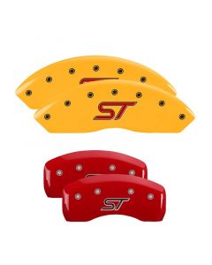 MGP 4 Caliper Covers Engraved Front & Rear ST Logo Red Finish Silver Char 2021 Ford Explorer buy in USA