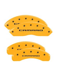 MGP 4 Caliper Covers Engraved Front & Rear Gen 5/Camaro Yellow finish black ch buy in USA