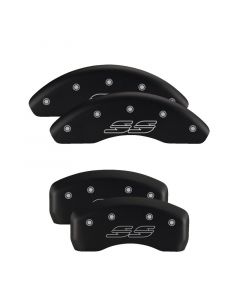 MGP 4 Caliper Covers Engraved Front Gen 5/Camaro Engraved Rear Gen 5/RS Red finish silver ch buy in USA