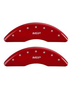 MGP 4 Caliper Covers Engraved Front & Rear MGP Red finish silver ch buy in USA