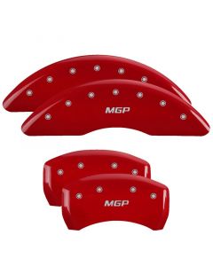 MGP 4 Caliper Covers Engraved Front & Rear MGP Red finish silver ch buy in USA