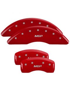 MGP 4 Caliper Covers Engraved Front & Rear 300 Red finish silver ch buy in USA