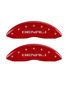 MGP 4 Caliper Covers Engraved Front & Rear Denali Red finish silver ch buy in USA