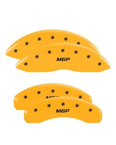 MGP 4 Caliper Covers Engraved Front & Rear Denali Yellow finish black ch buy in USA