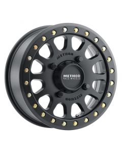 Method MR401 UTV Beadlock 15x6 / 5+1/53mm Offset / 4x136 / 106mm CB Matte Black Wheel buy in USA