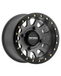 Method MR401 UTV Beadlock 15x7 / 4+3/13mm Offset / 4x156 / 132mm CB Titanium Wheel- Matte Black Ring buy in USA