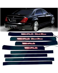 W221 Black Bison Wald Style S65 S500 S550 S600 Mercedes-Benz S Class Entrance mouldings LED Illuminated Door Sills Interior Trims buy in USA