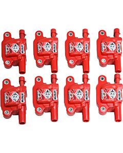 Granatelli 05-17 GM LS LS1/LS2/LS3/LS4/LS5/LS6/LS7/LS9/LSA Malevolent Coil Packs - Red (Set of 8) buy in USA