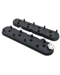 Granatelli 96-22 GM LS Standard Hieght Valve Cover w/Angled Coil Mount - Blk Wrinkle (Pair) buy in USA