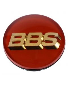 BBS Center Cap - 70mm Red w/ Gold 3D Logo (4-tab) buy in USA